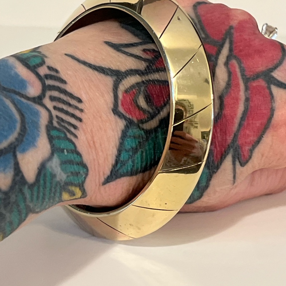 Beautiful Vintage Brass Bangle Bracelet Just Polished Shiny Vintage Jewelry